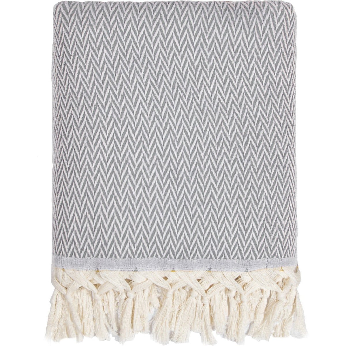 Plaid laine ASPEN gris chiné, FEBRONIE