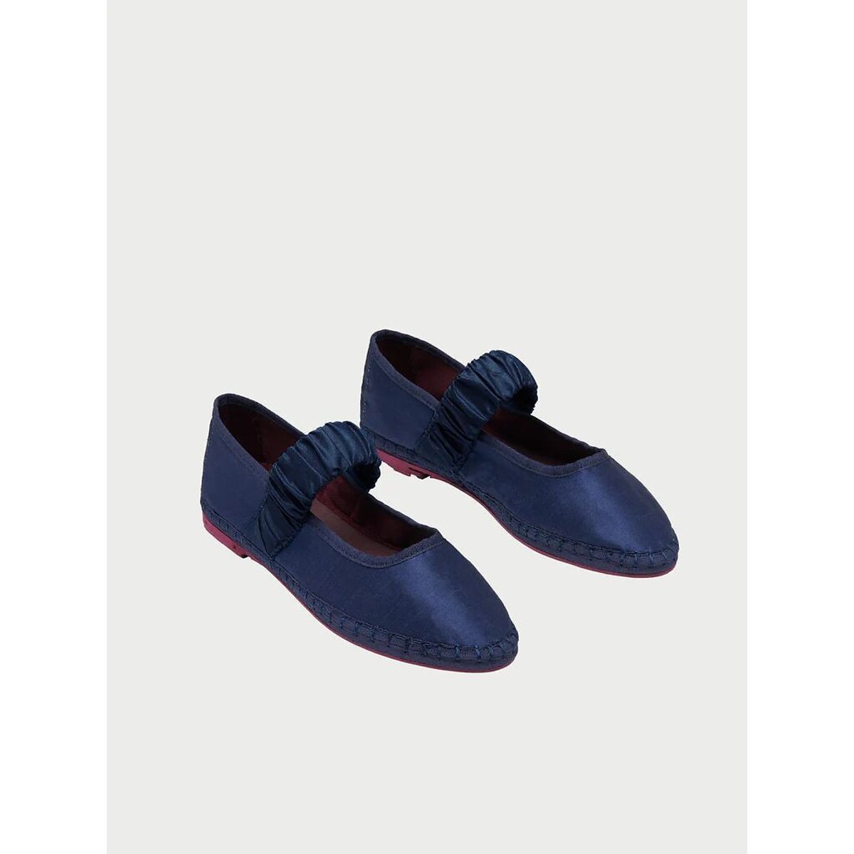 Mafalda zijden ballerina's blauw, FLABELUS