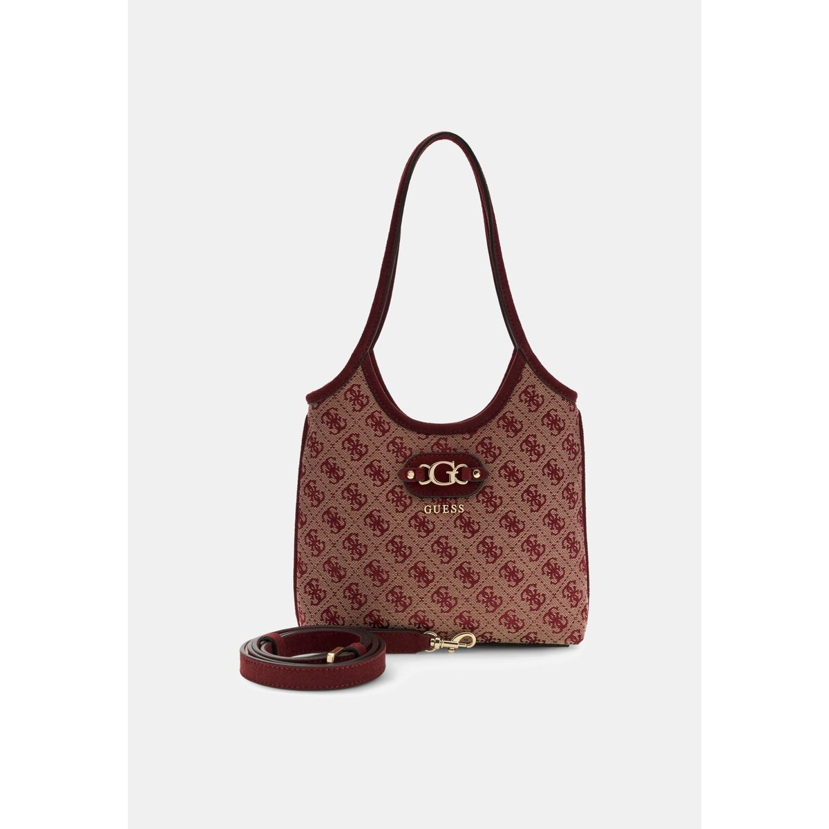 Sac Mini Shopper Logo Samantha rouge multi, GUESS