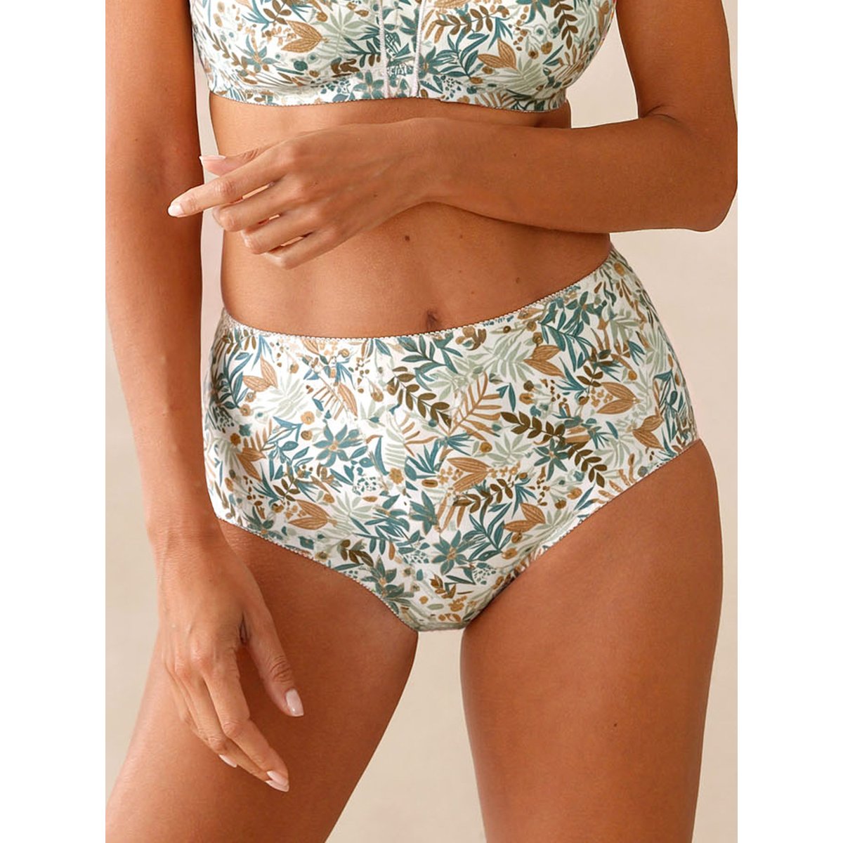 Culotte maxi pur coton imprimé blanc, DAXON