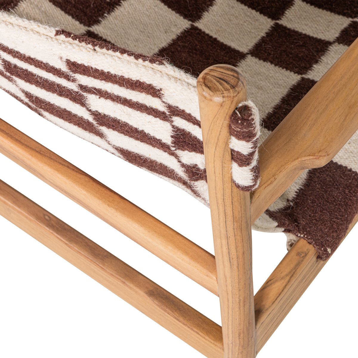Fauteuil en bois d'acacia ZANO naturel, WOOOD