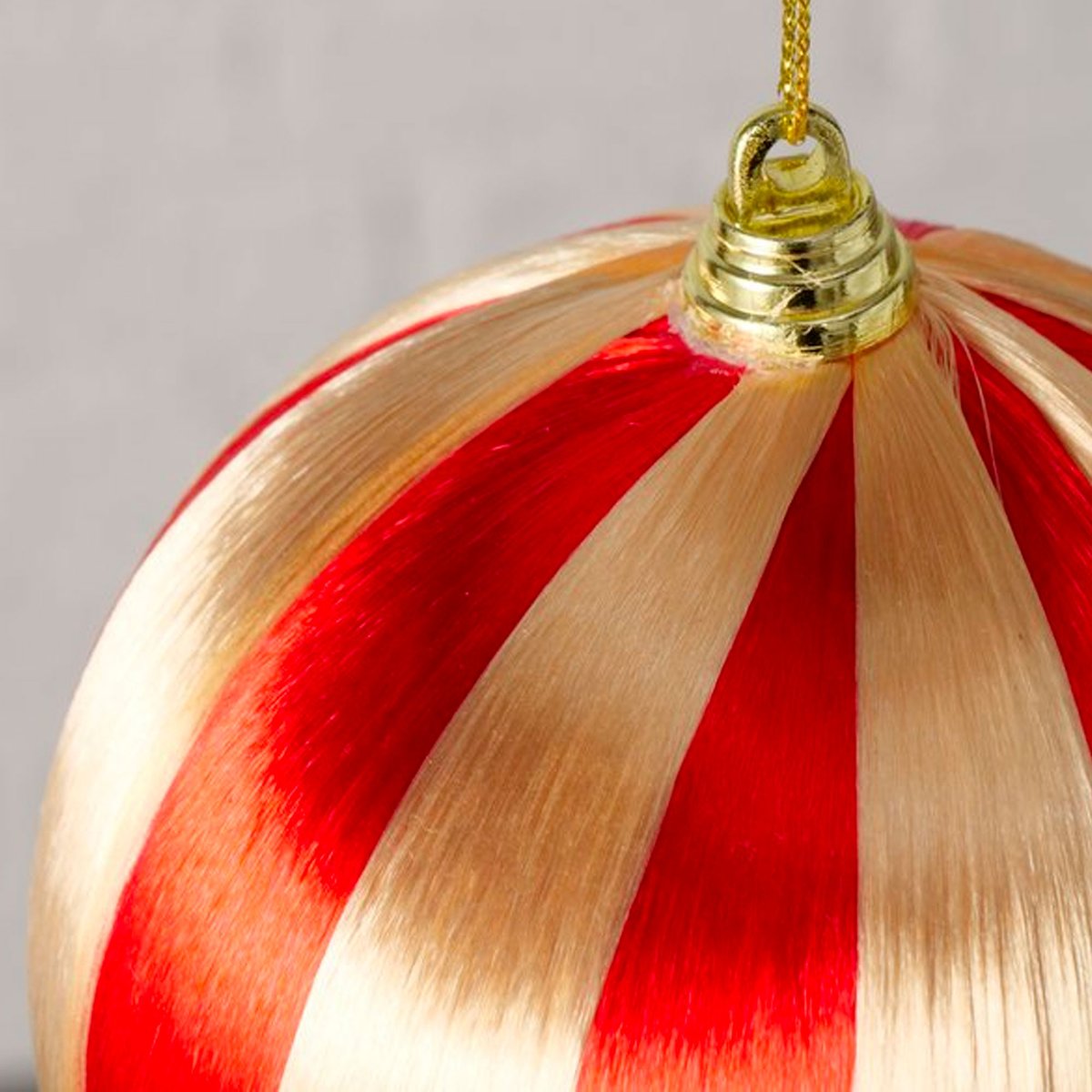 Set de 2 boules de Noël vert, rouge et doré 10cm doré, WADIGA