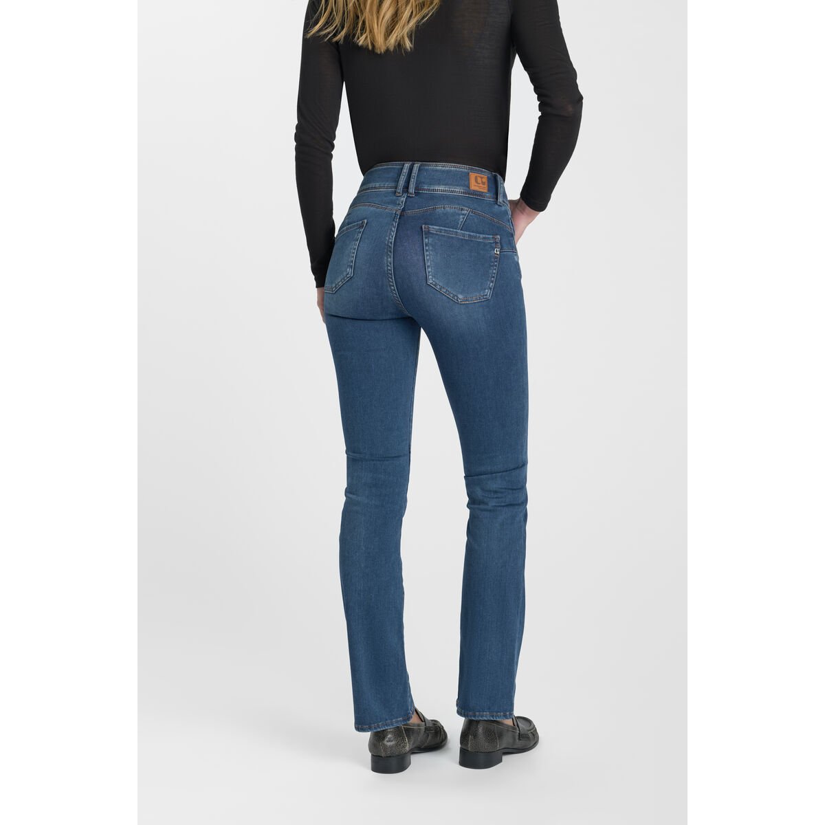 Jeans bootcut ULTRABOO, longueur 34 blue, LE TEMPS DES CERISES