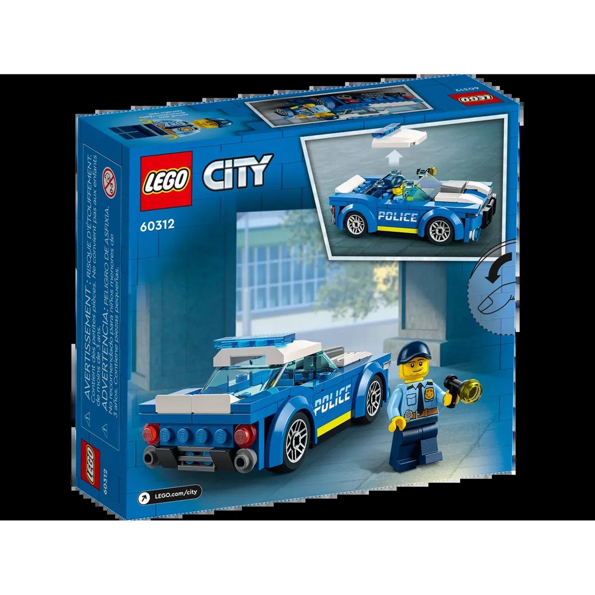 LEGO City - Set de la Voiture de Police 60312 pour Enfants multicolore, LEGO