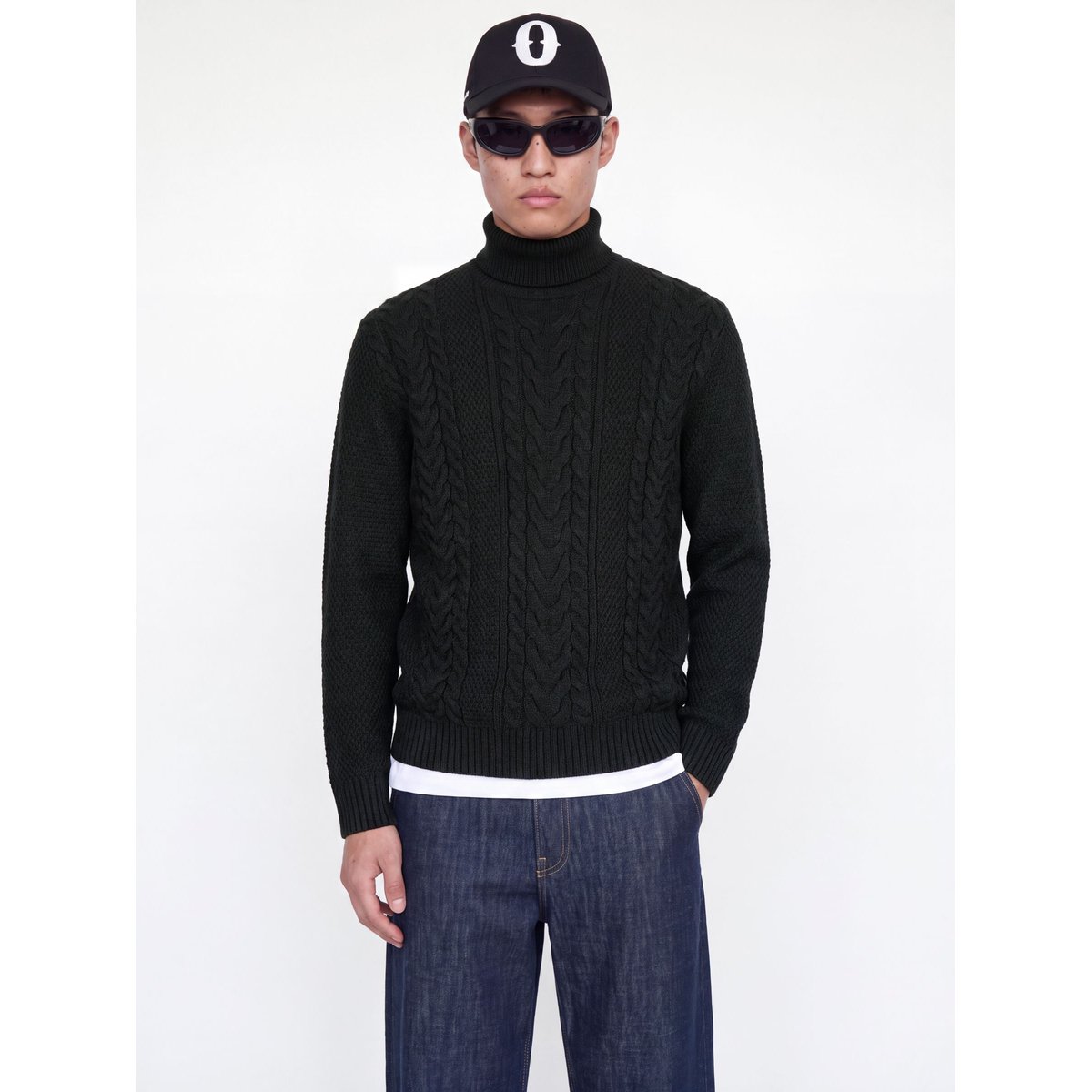 Pull En Maille dark grey melange 1, JACK & JONES