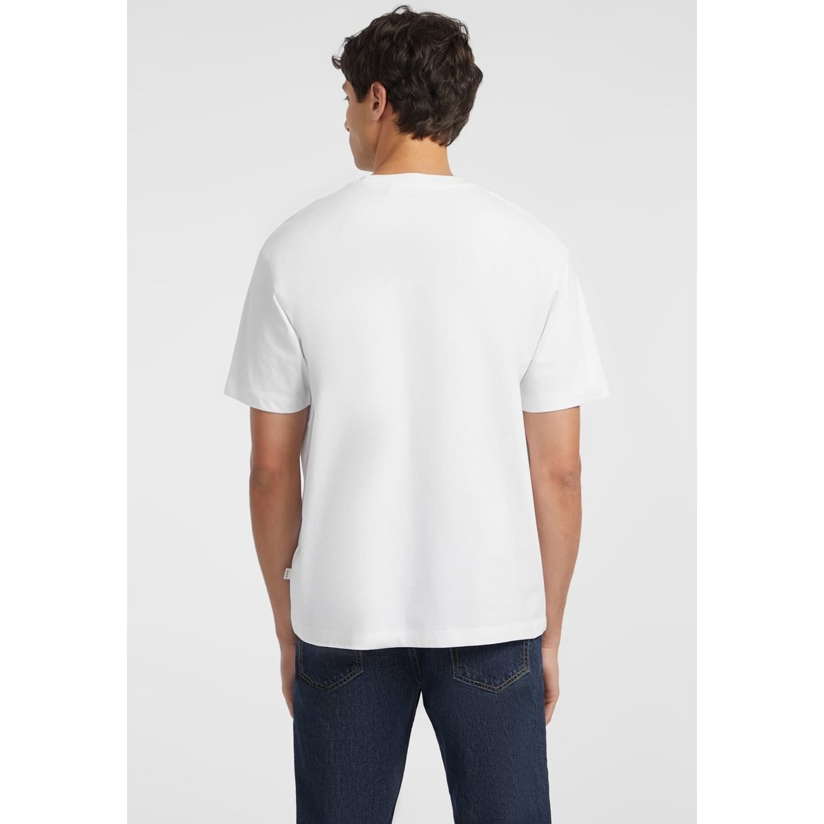 T-Shirt Logo Brodé blanc, GUESS JEANS