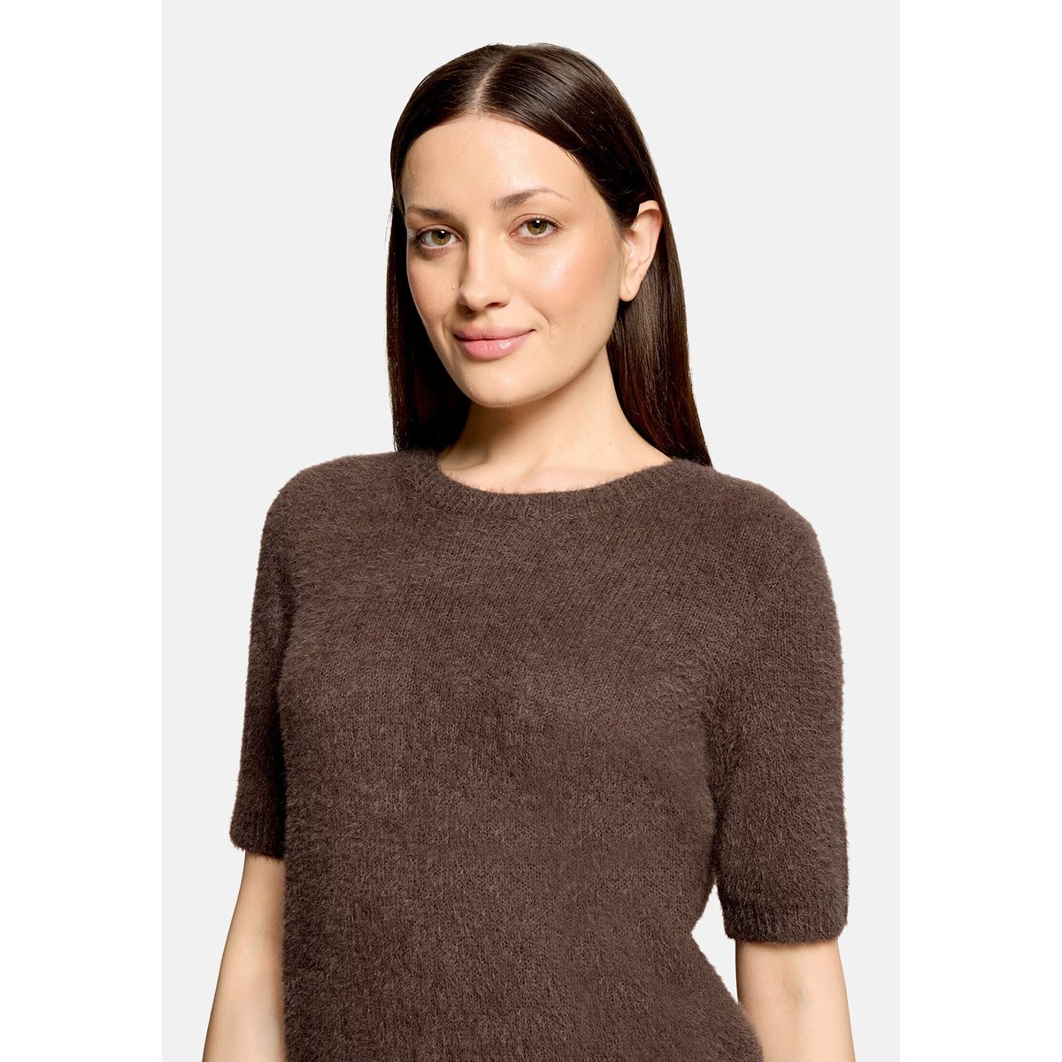 Pull-over en maille manches courtes muskat, BETTY BARCLAY