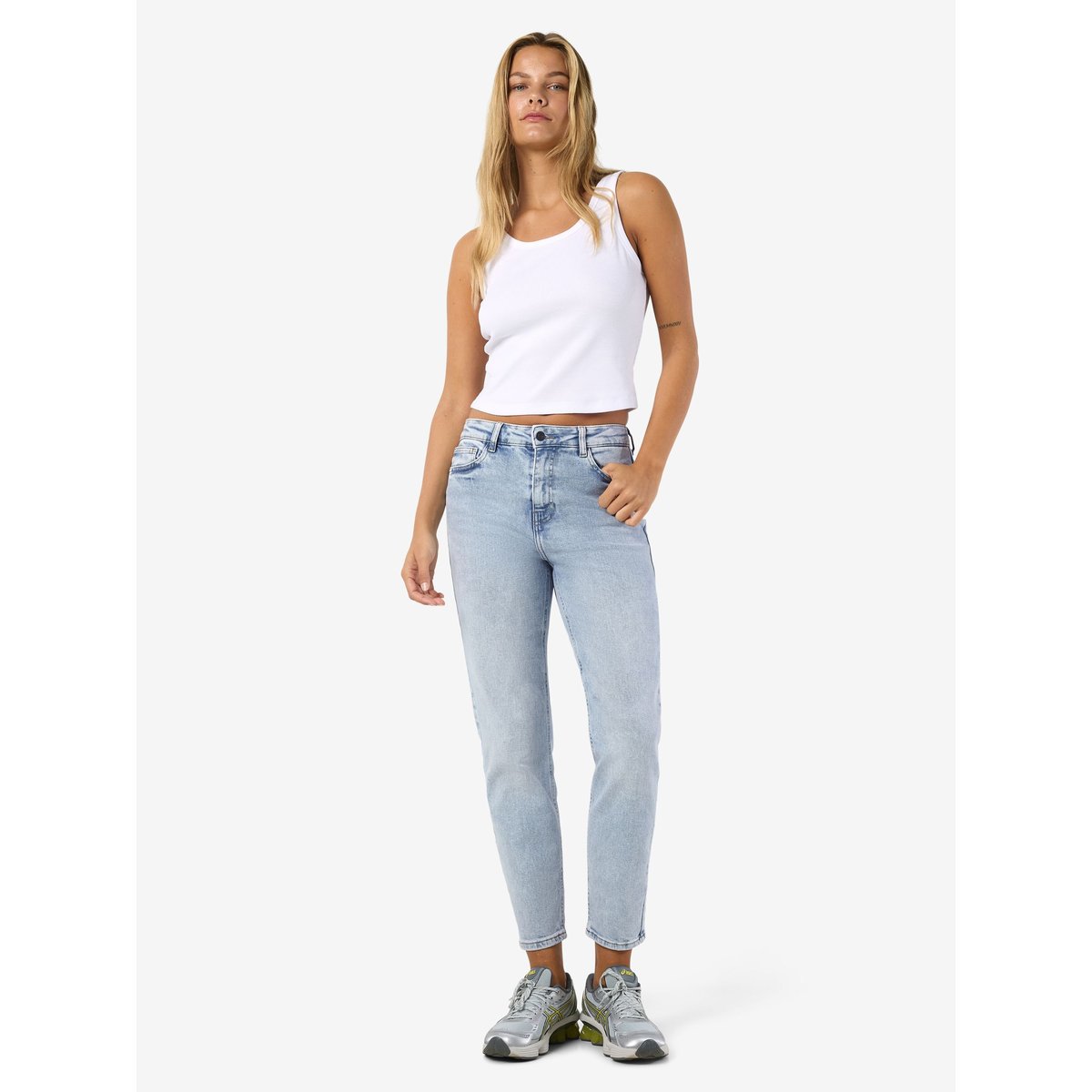 Jean skinny, taille haute light blue, NOISY MAY
