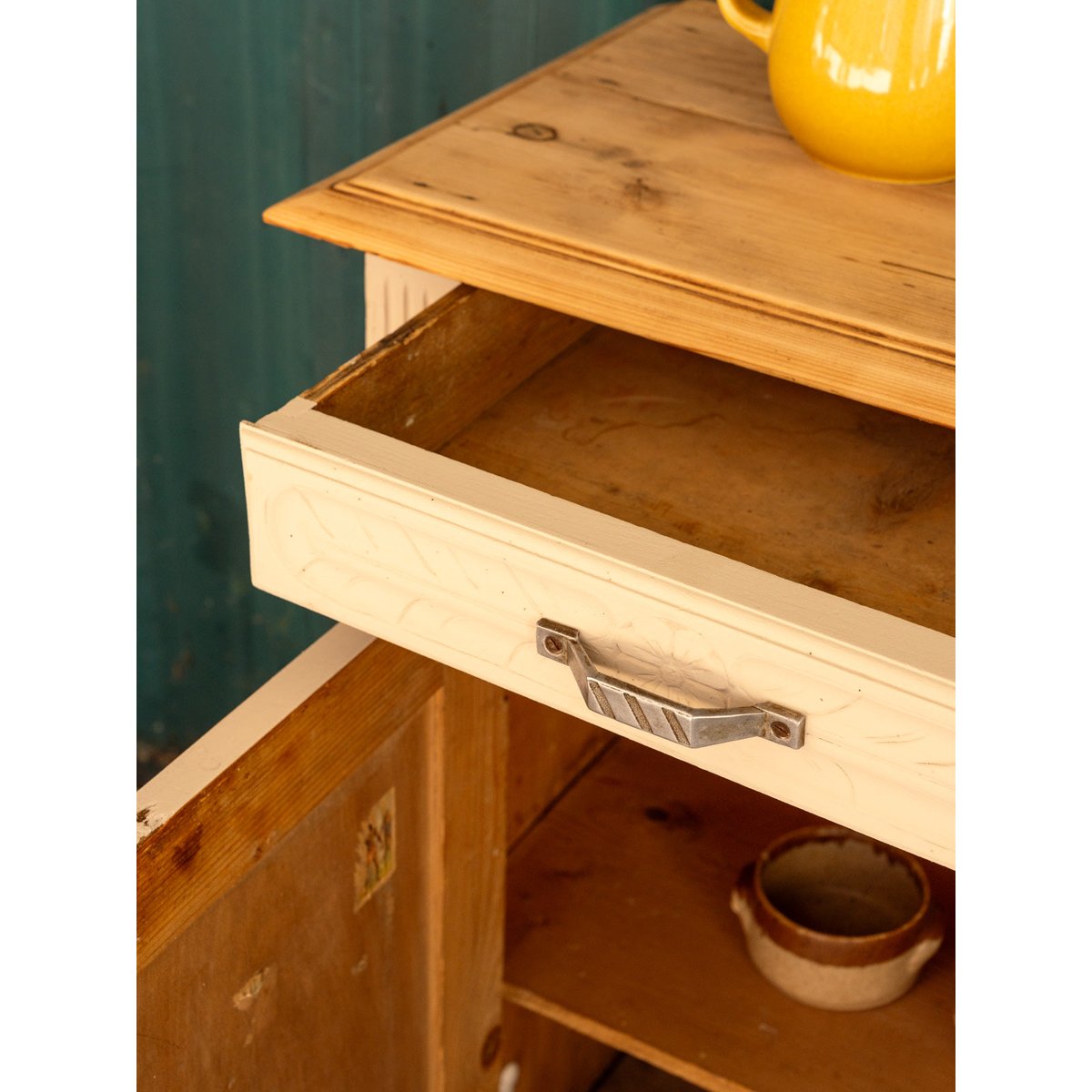 Buffet en bois beige Gilbert N°1735 - Bon état beige, DEBONGOUT