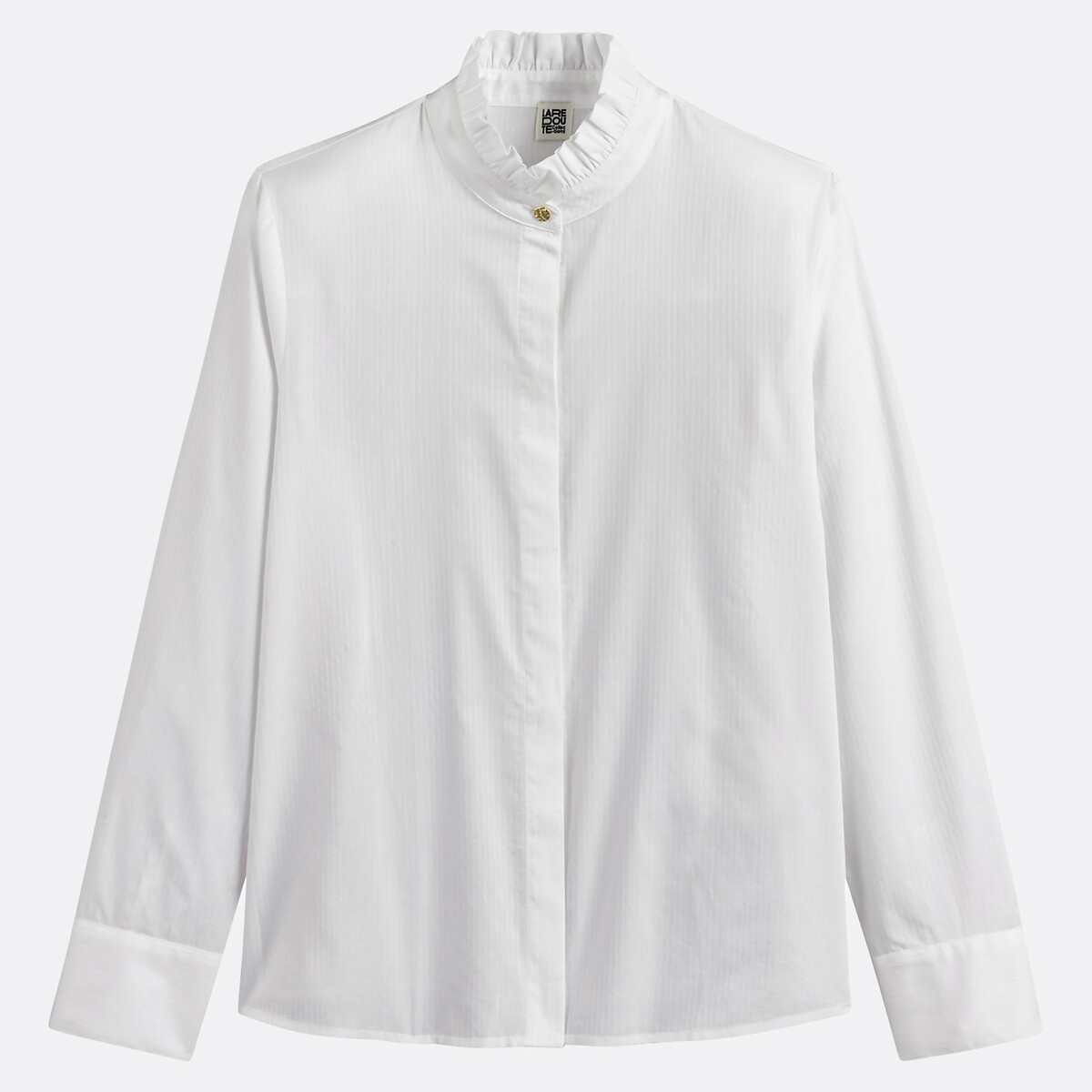 Chemise col victorien, manches longues blanc, LA REDOUTE COLLECTIONS