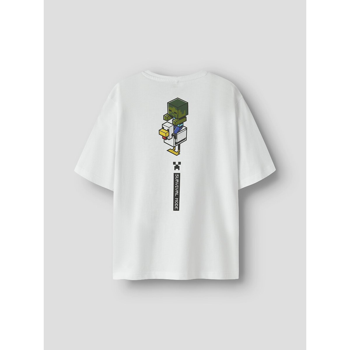 Camiseta de manga corta MINECRAFT blanco, NAME IT