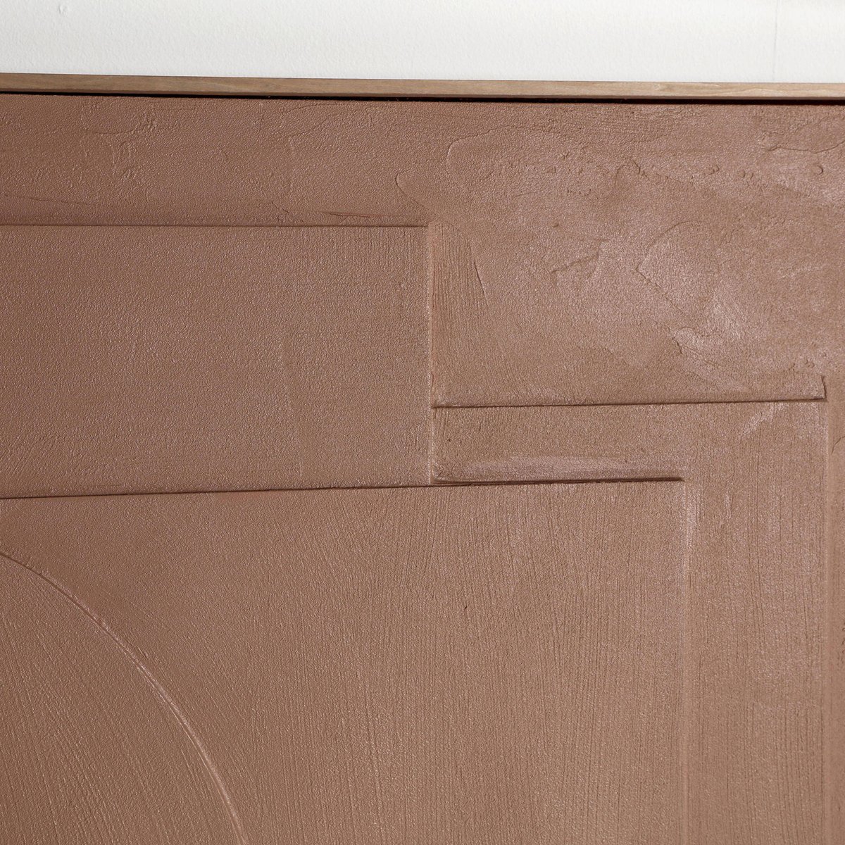 Tableau abstrait en toile, VACIO marron chocolat doux et raffiné, RECOLLECTION