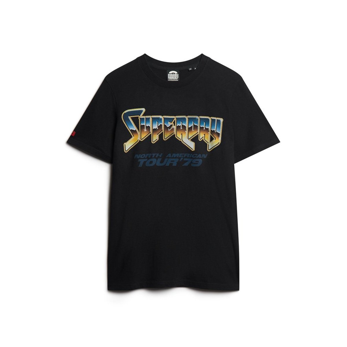 T-shirt 70's Rock Graphic Band noir, SUPERDRY