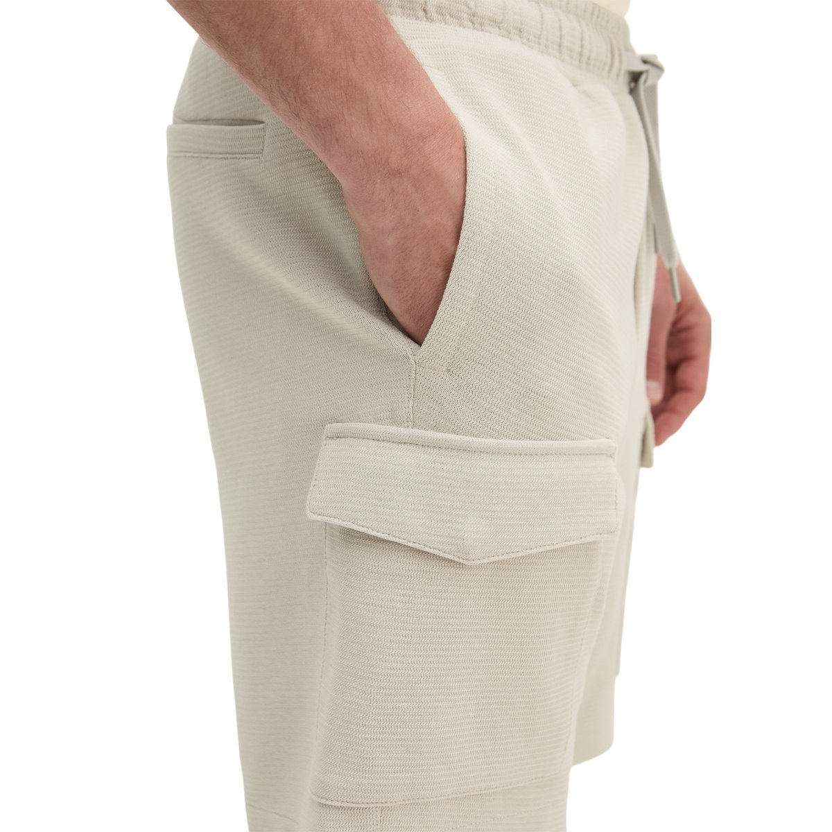 Pantalon sweat regular avec une structure fine gris clair, MARC O'POLO