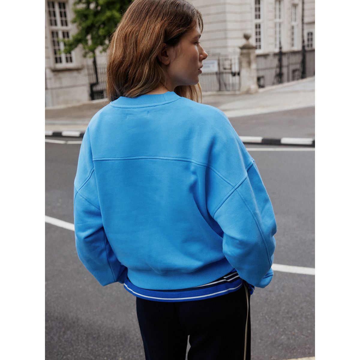 Sweat à motif berkeley sous licence bleu, NEXT
