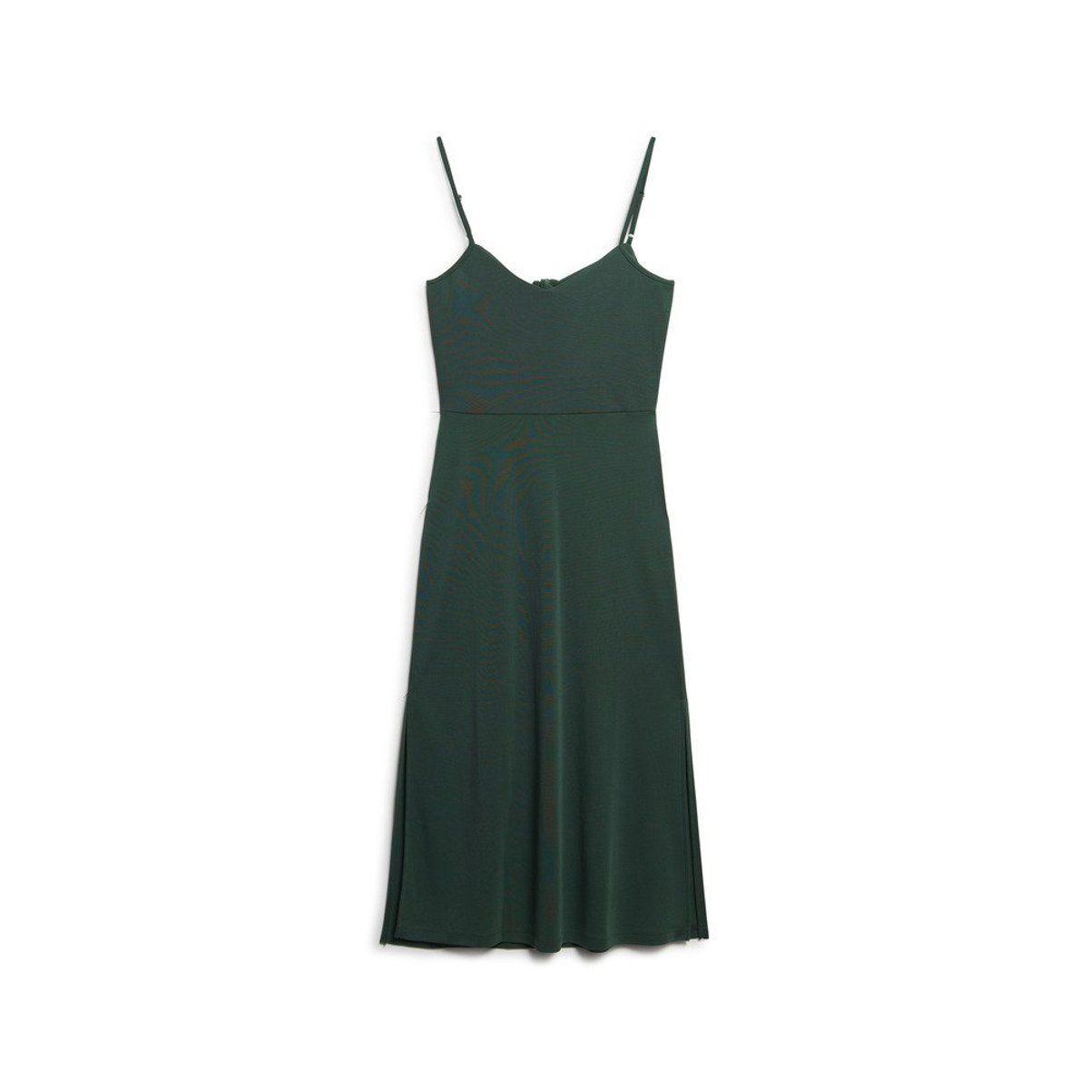Robe en jersey à dos ouvert vert forêt, SUPERDRY