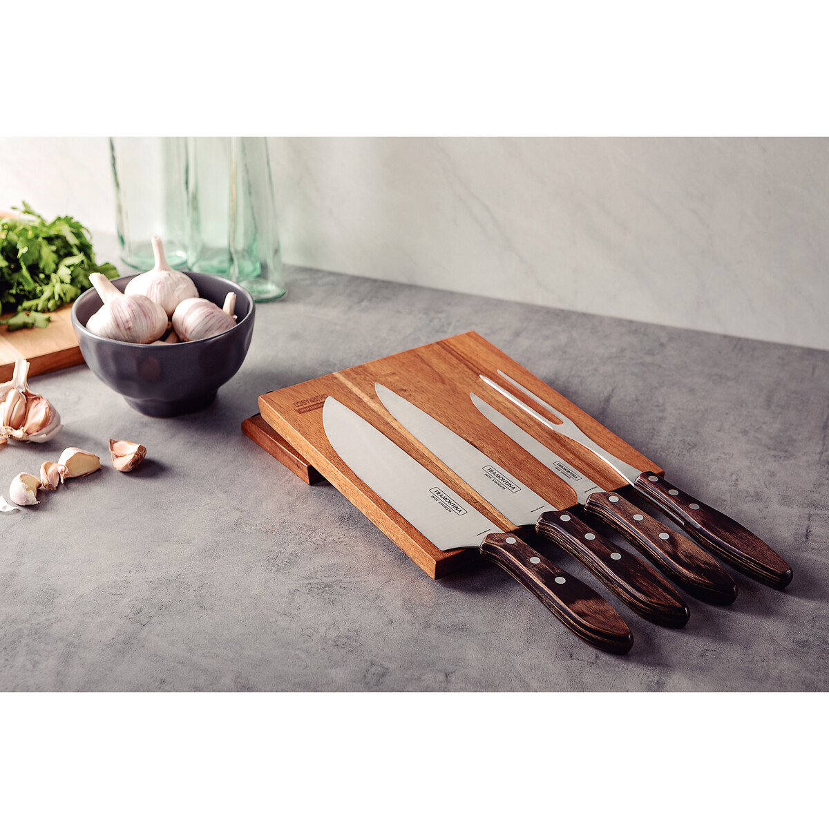 Conjunto de Churrasco (5 peças), Tramontina inox, TRAMONTINA