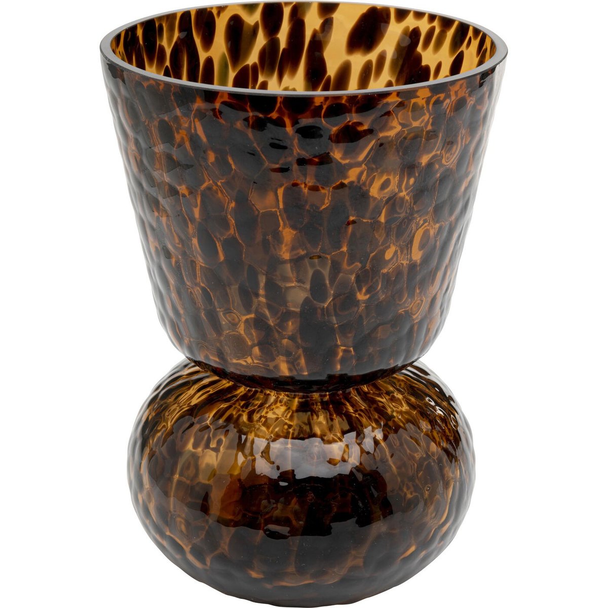 Vase en verre, CARAMEL marron, KARE DESIGN