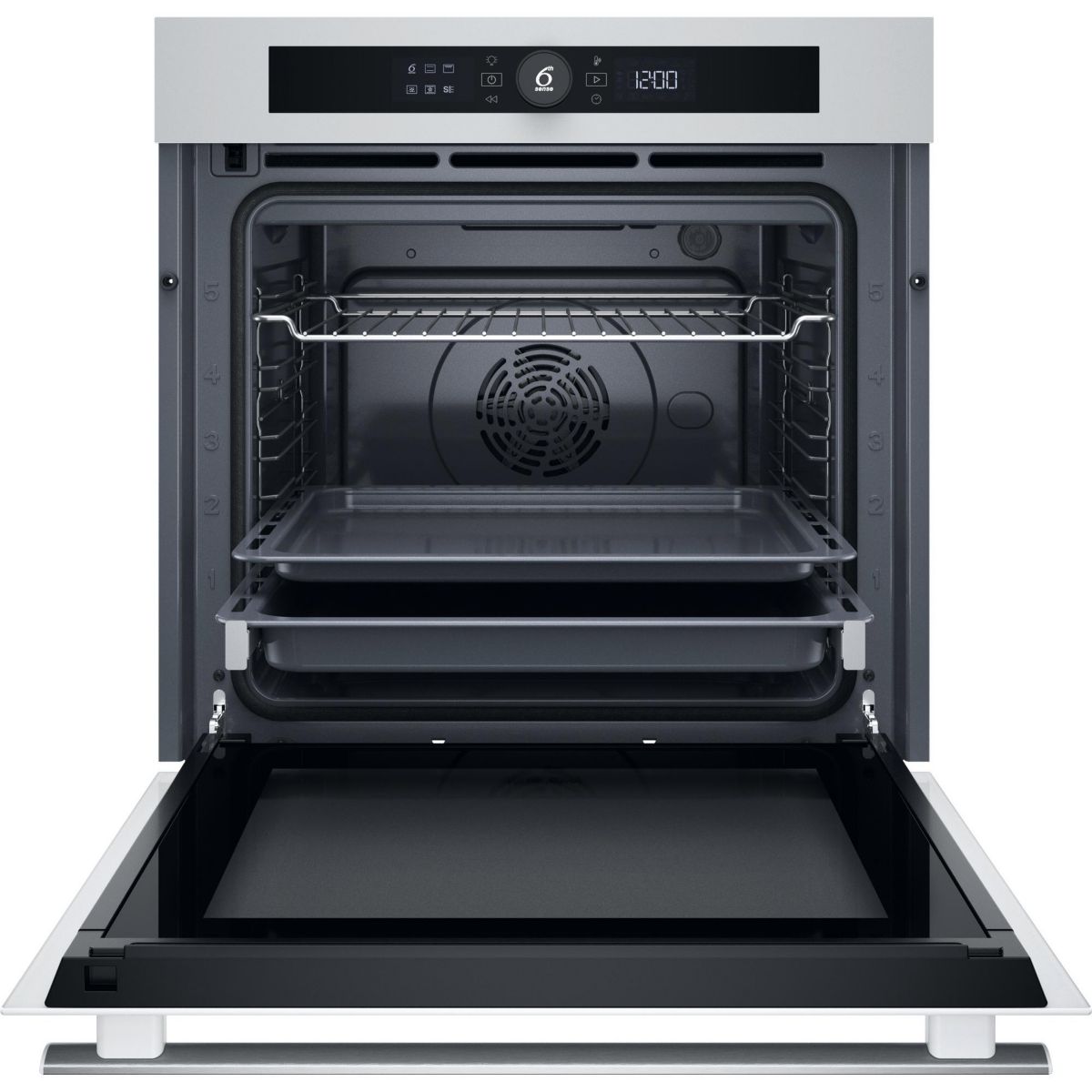 Four encastrable WOI4S8PM1SWAF - Pyrolyse, 6ème Sens, Air Fry, Cuisson Multi-niveaux Cook4, Blanc blanc, WHIRLPOOL