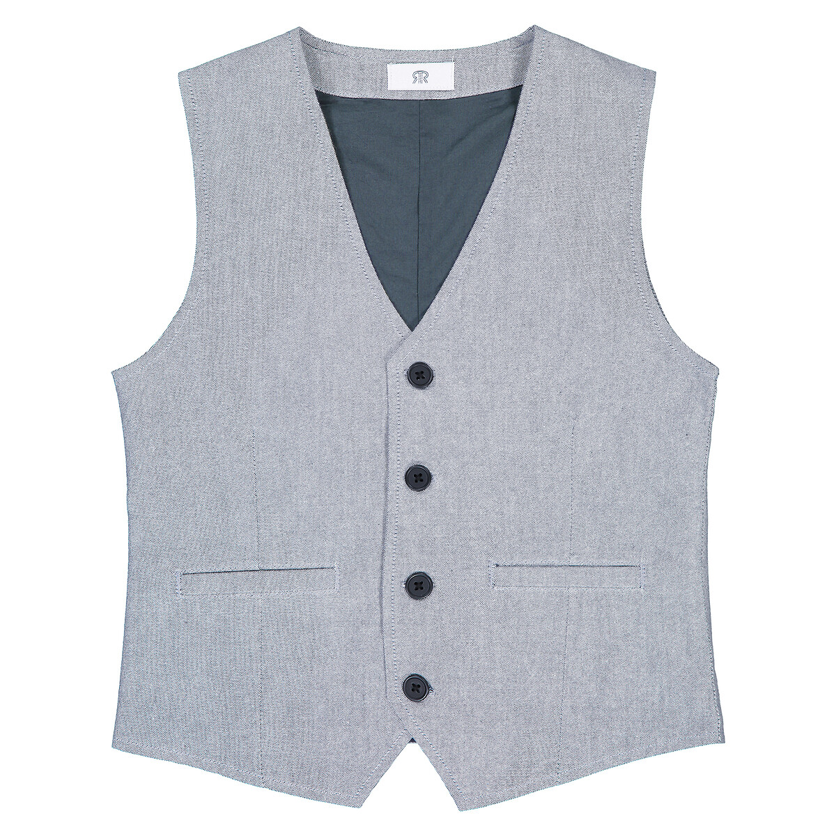 3-Piece Wedding Outfit grey + white, LA REDOUTE COLLECTIONS