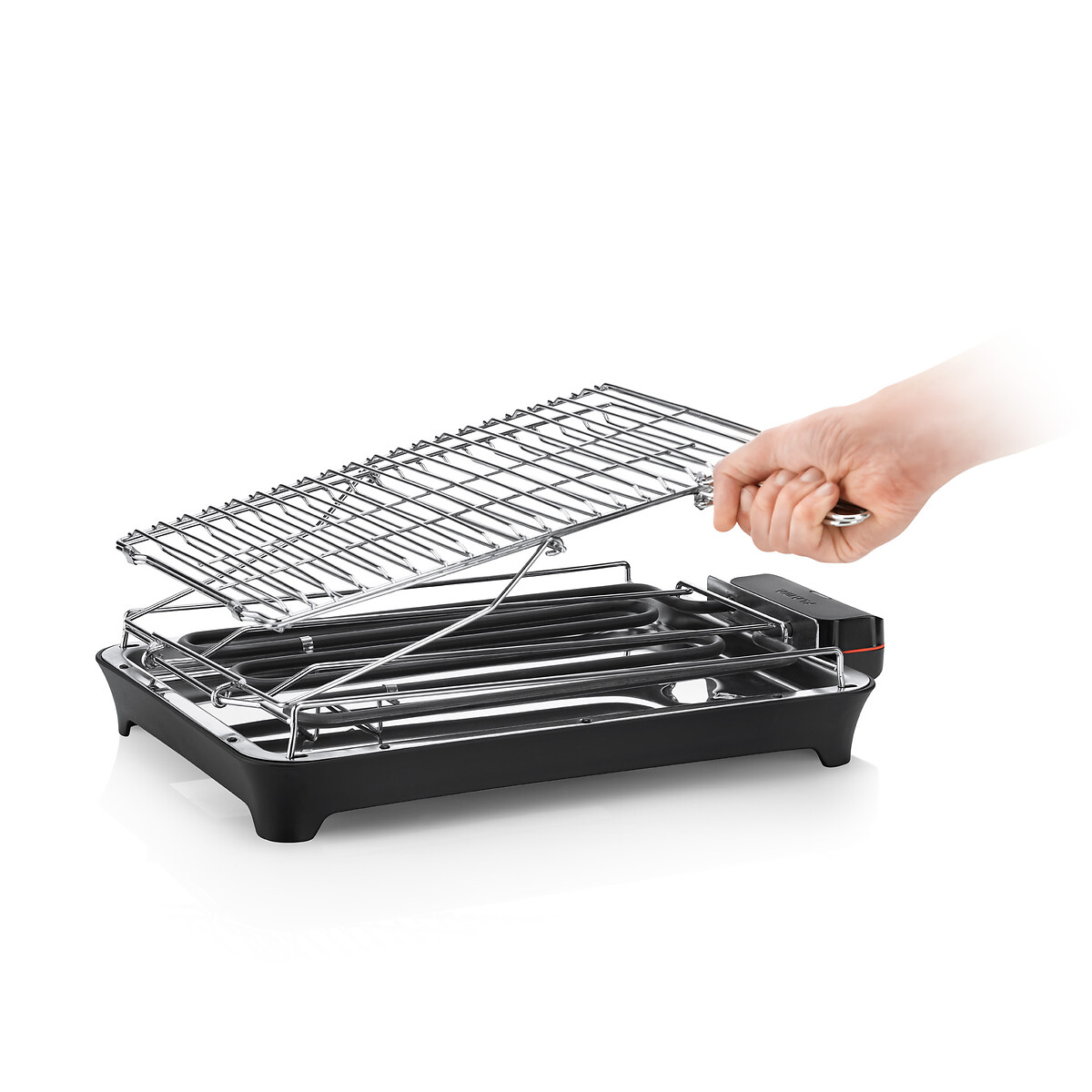 Grelhador Elétrico de Resistência HeatUltra EasyFlip M 2400W 4324FL, FLAMA preto , FLAMA