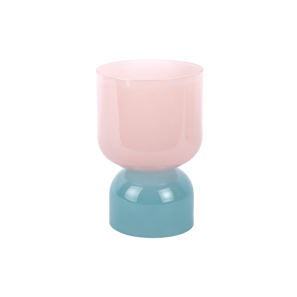 Vase Verre COLORES SMALL rose tendre, PRESENT TIME