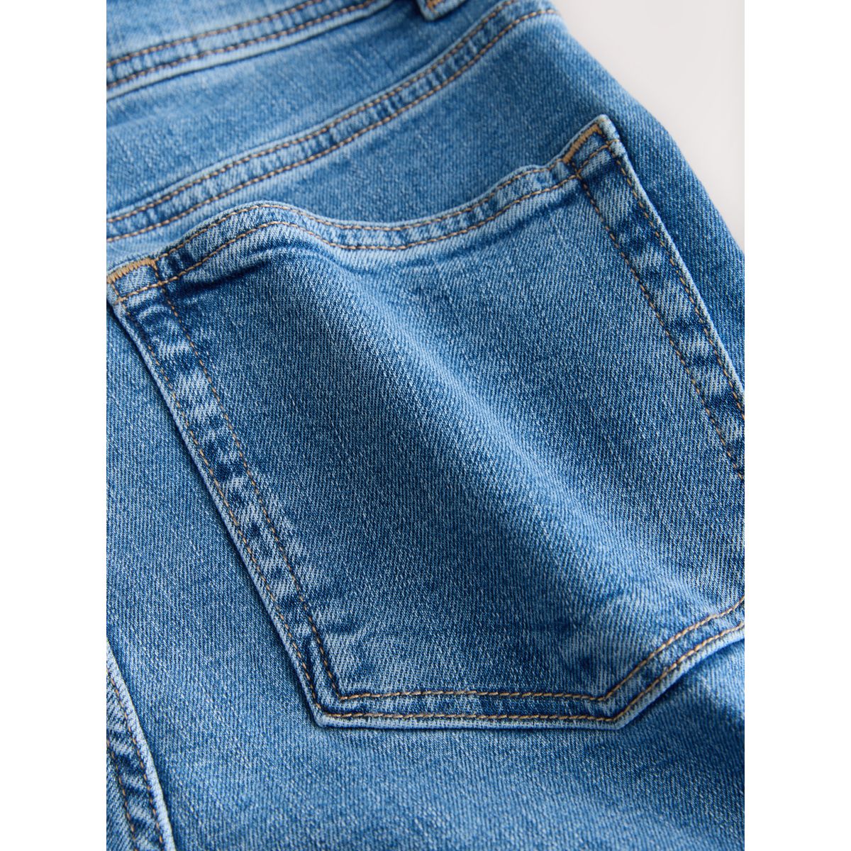 Jean taille haute stretch large, lot de 2 bleu/noir, NEXT