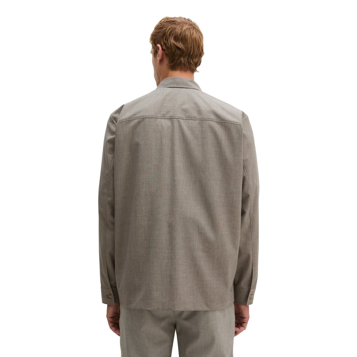 Surchemise au look décontracté effet laine gris, MARC O'POLO