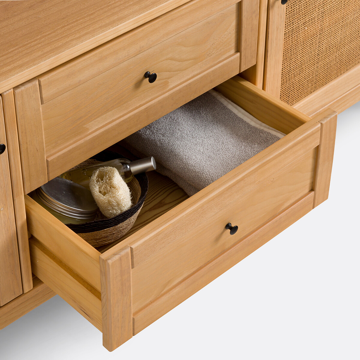 Meuble sous double vasque L160 cm, Gabin naturel, LA REDOUTE INTERIEURS