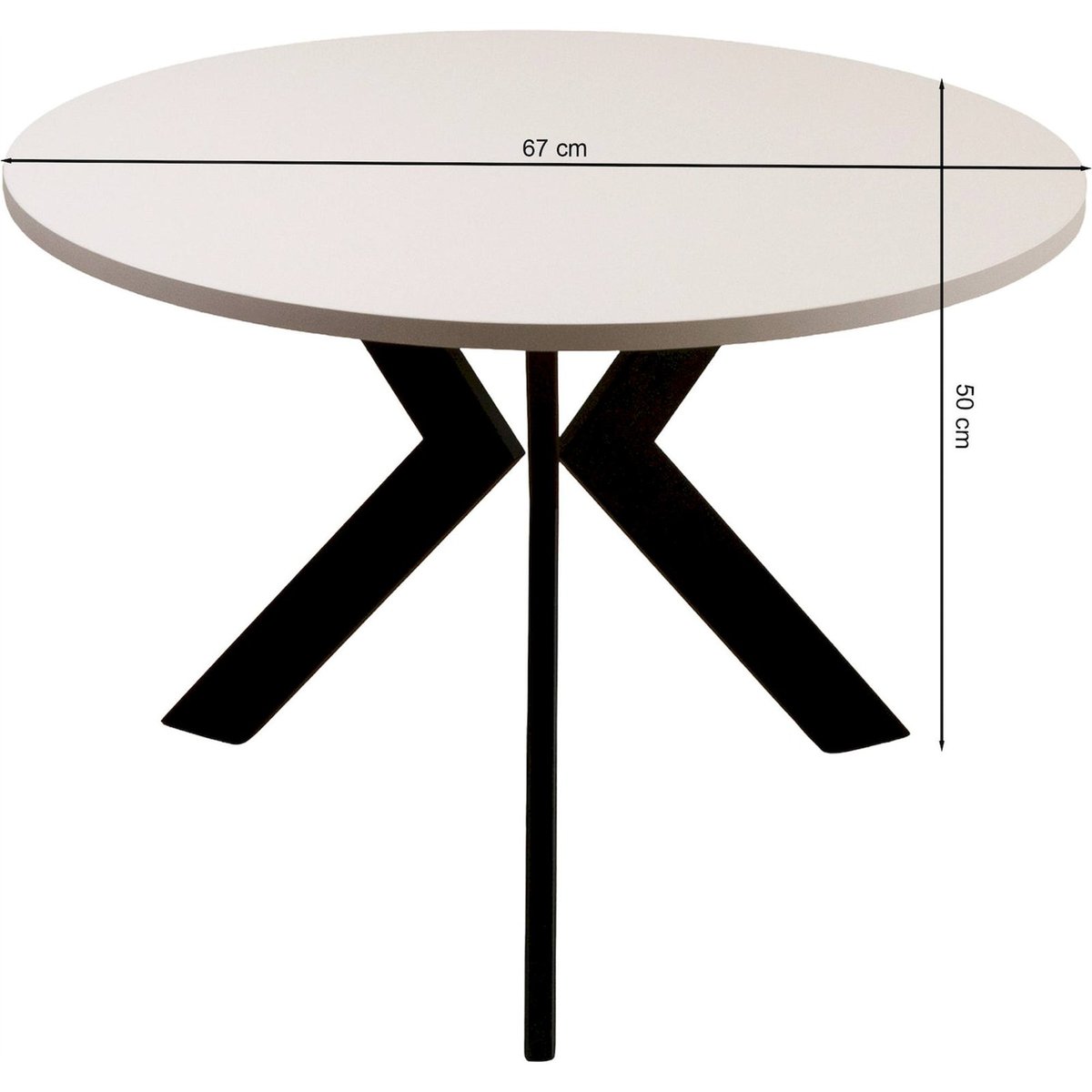Table basse ronde métal collection LOUSSLY noir, RECOLLECTION