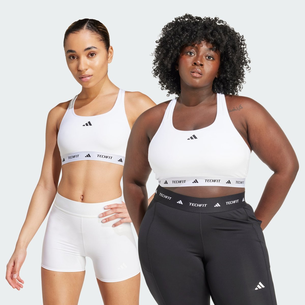 Brassière Techfit Maintien moyen white, adidas Performance