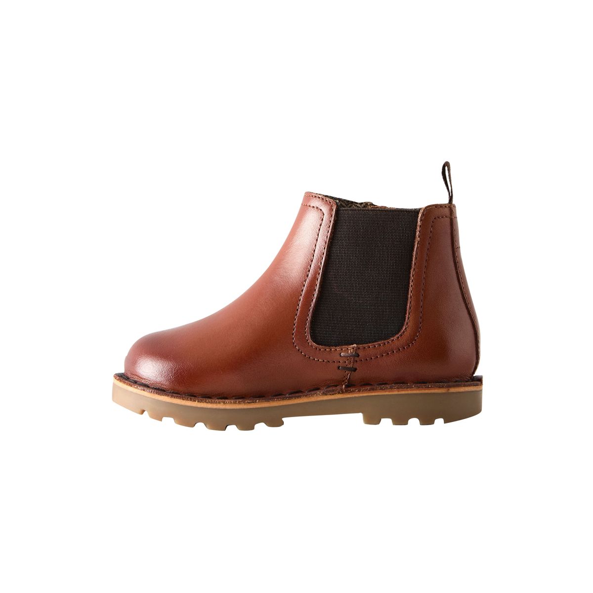 Bottes chelsea en cuir marron fauve, NEXT
