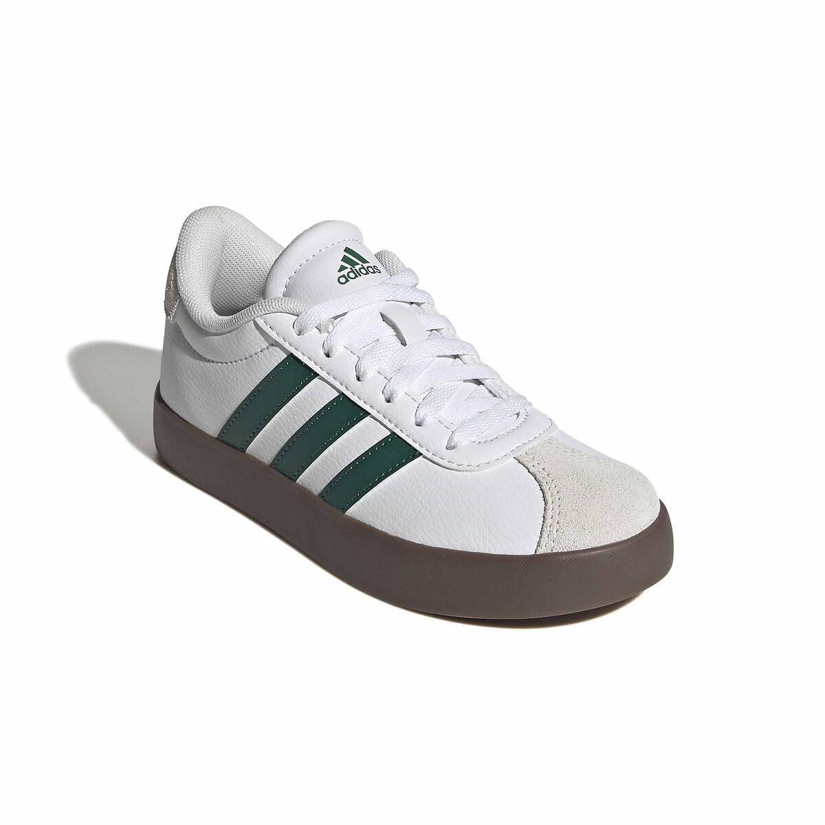 Sneaker aus Leder VL COURT 3.0 weiss/grün, ADIDAS SPORTSWEAR
