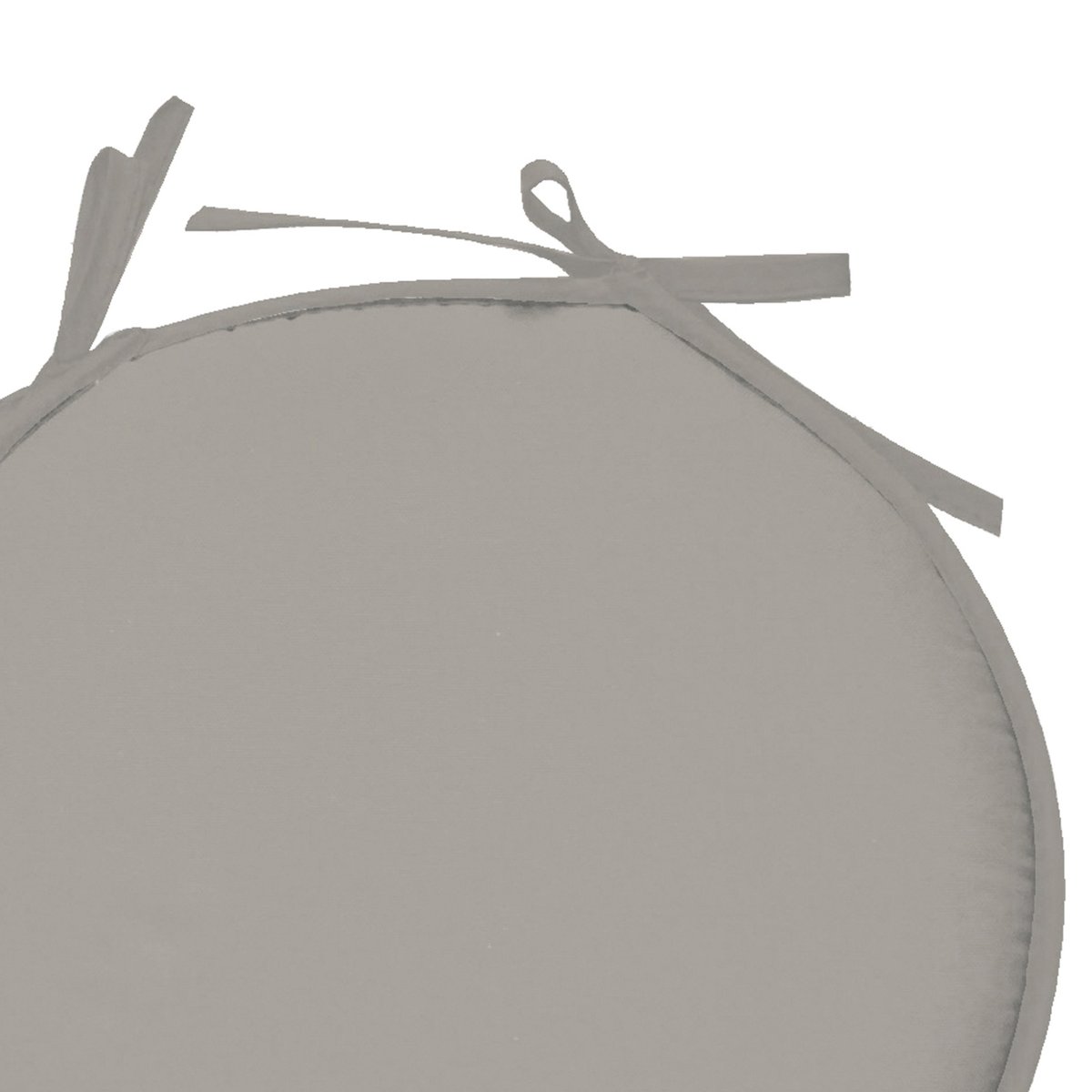Galette de chaise ronde unie aux multiples couleurs lin, LOVELY CASA
