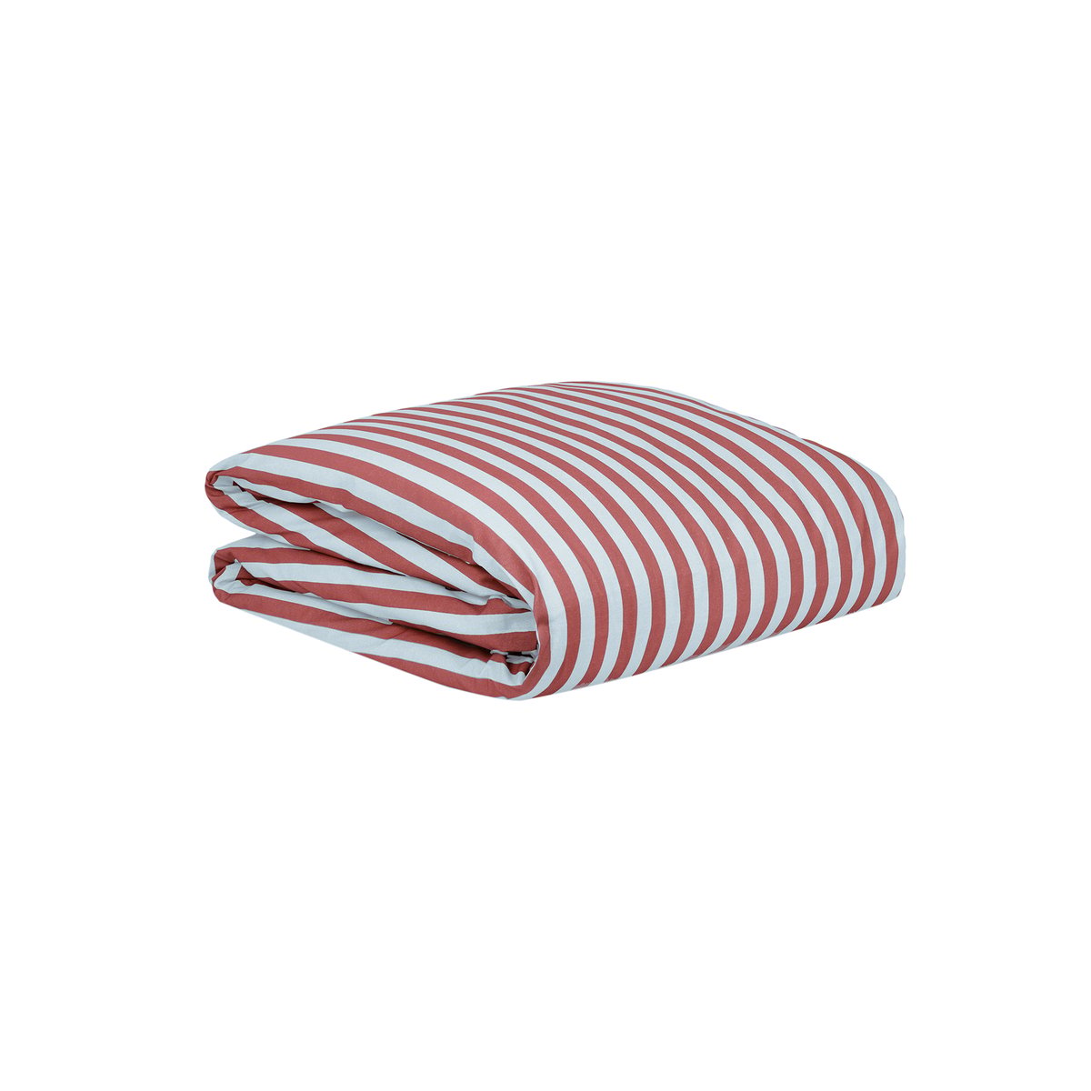 Housse de couette lit individuel Sheldon rayures bordeaux, NOBODINOZ