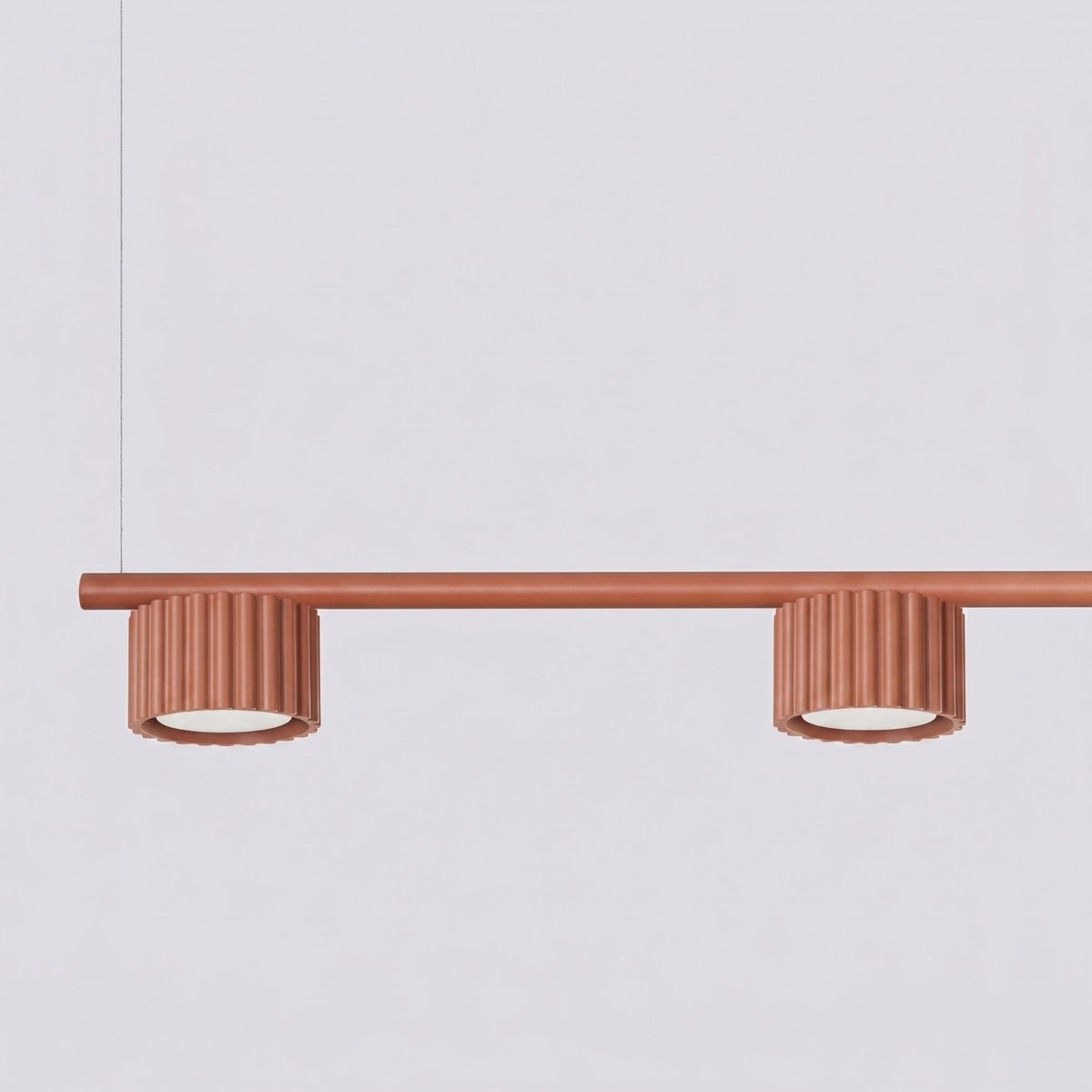 Lustre Aluminium Ocre Rouge Gx53 4 AURA ocre rouge, EDEN