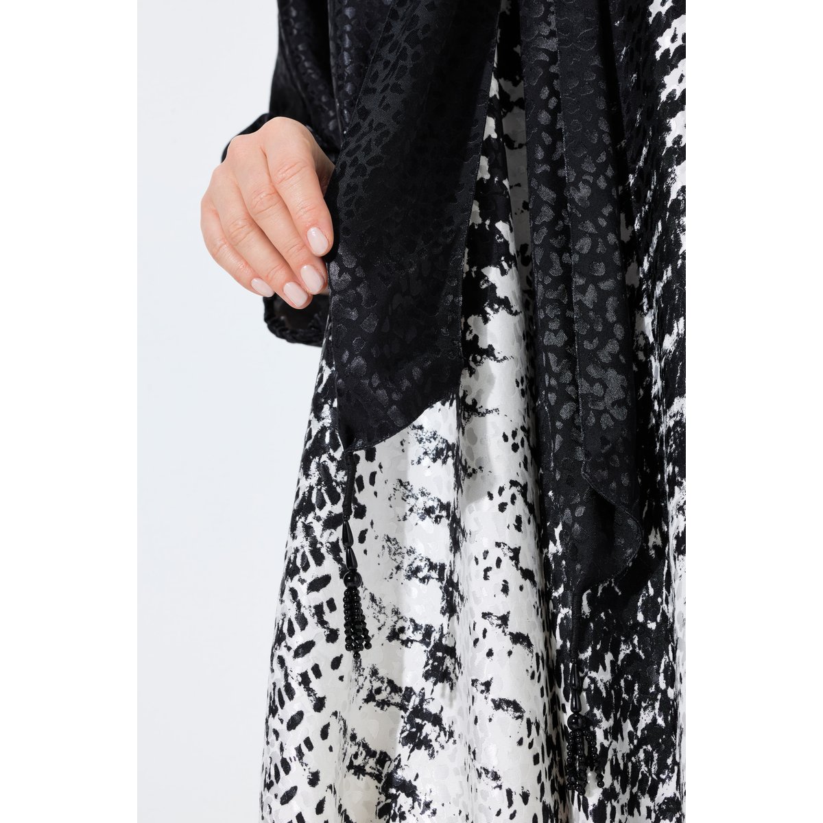 Robe avec lavallière noir, ULLA POPKEN