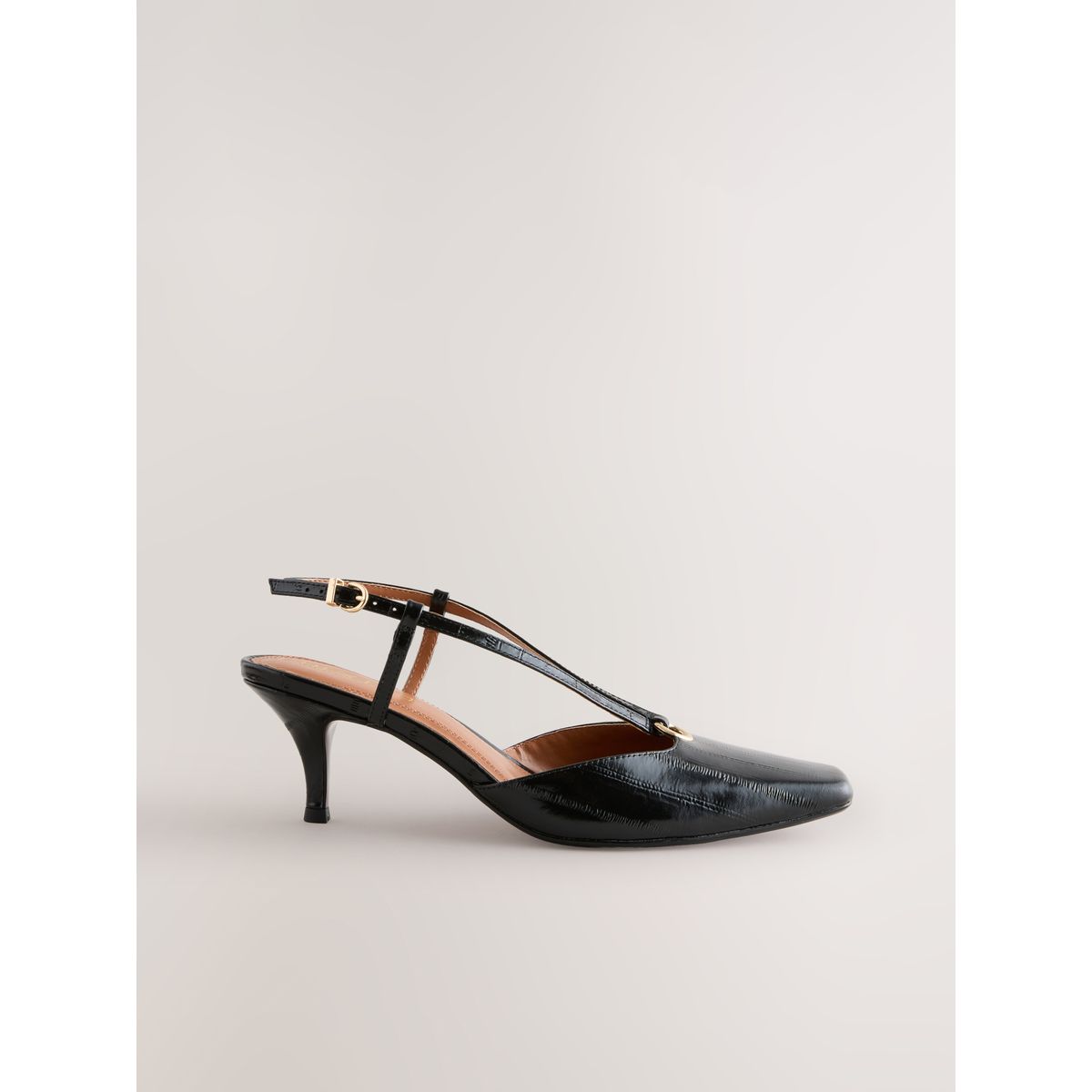 Chaussures en cuir forever comfort® à bride noir, NEXT