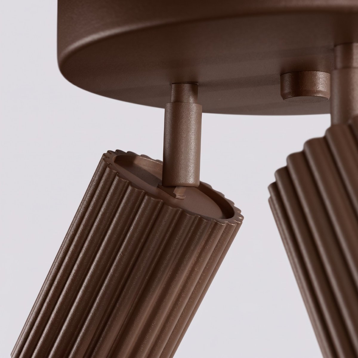Plafonnier Aluminium Marron GU10 3 KARBON marron, EDEN