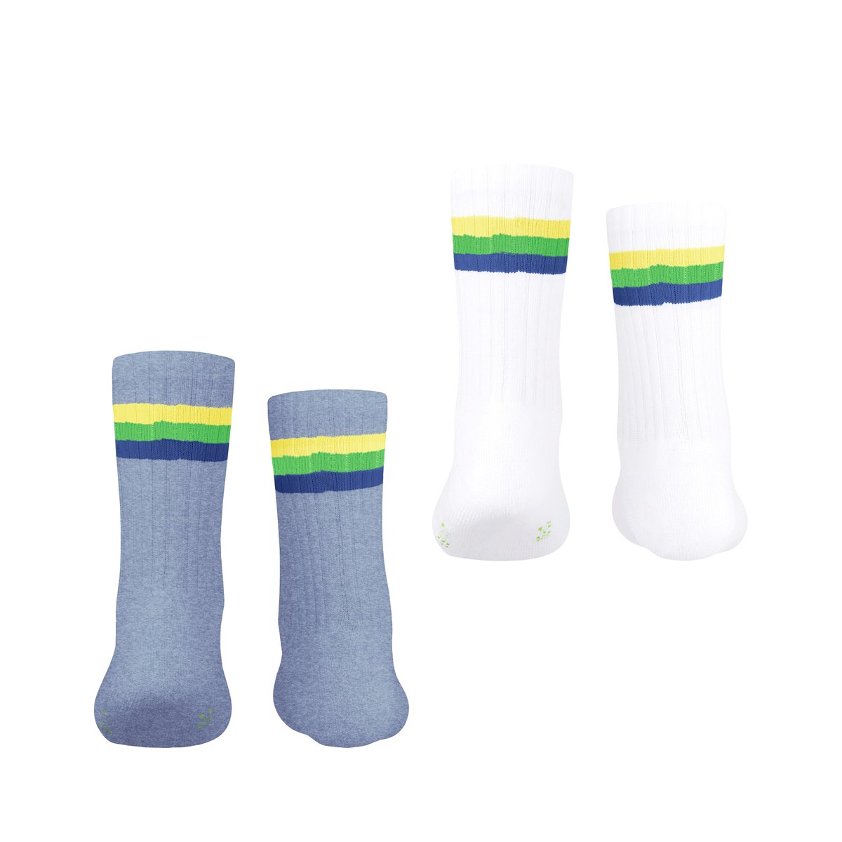 Chaussettes Tennis Stripe 2-Pack Opaque coloré, ESPRIT