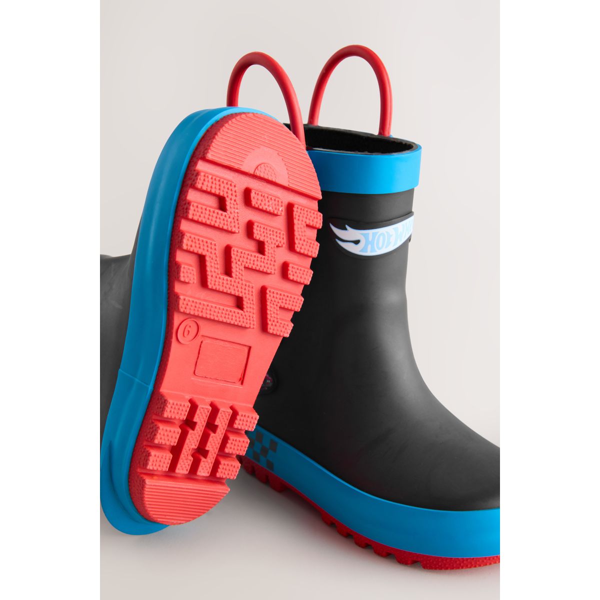 Bottines en caoutchouc avec poignées hot wheels noir, NEXT