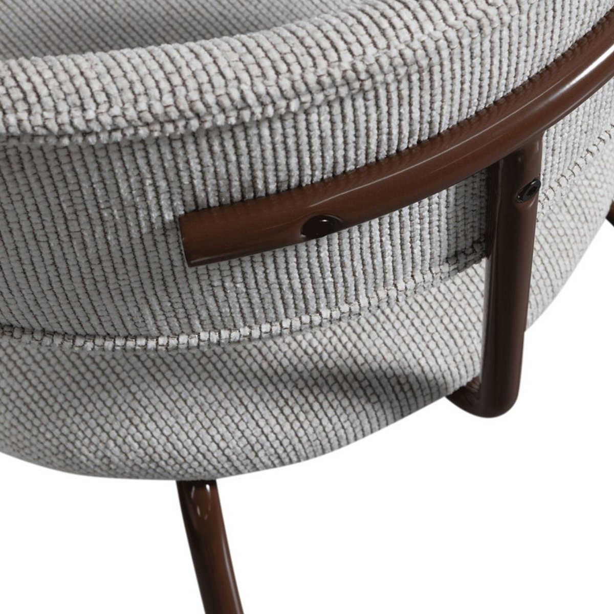Lot de 2 chaises en tissu et pieds marron- TRAVIS beige, WOOOD