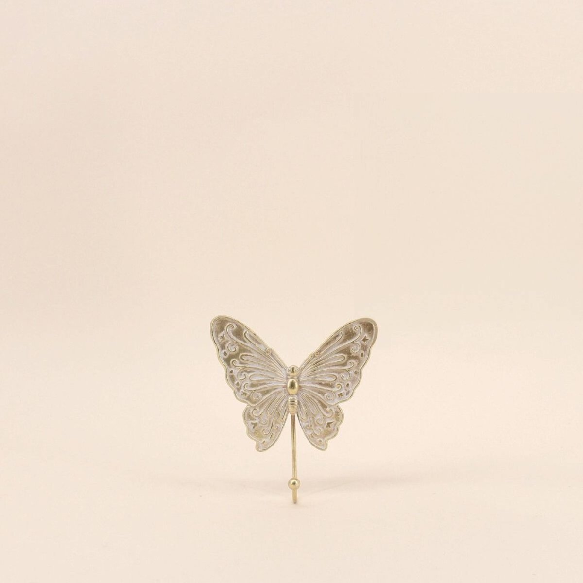 Set de 2 patères papillons dorés doré, ORNAMI