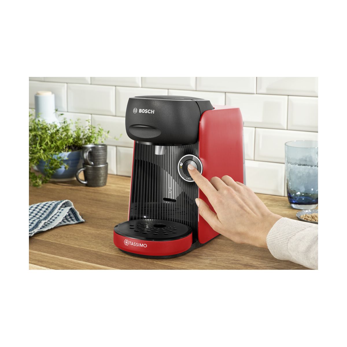 Tassimo FINESSE TAS163E noir + 3 packs de T- Dis couleur unique, BOSCH