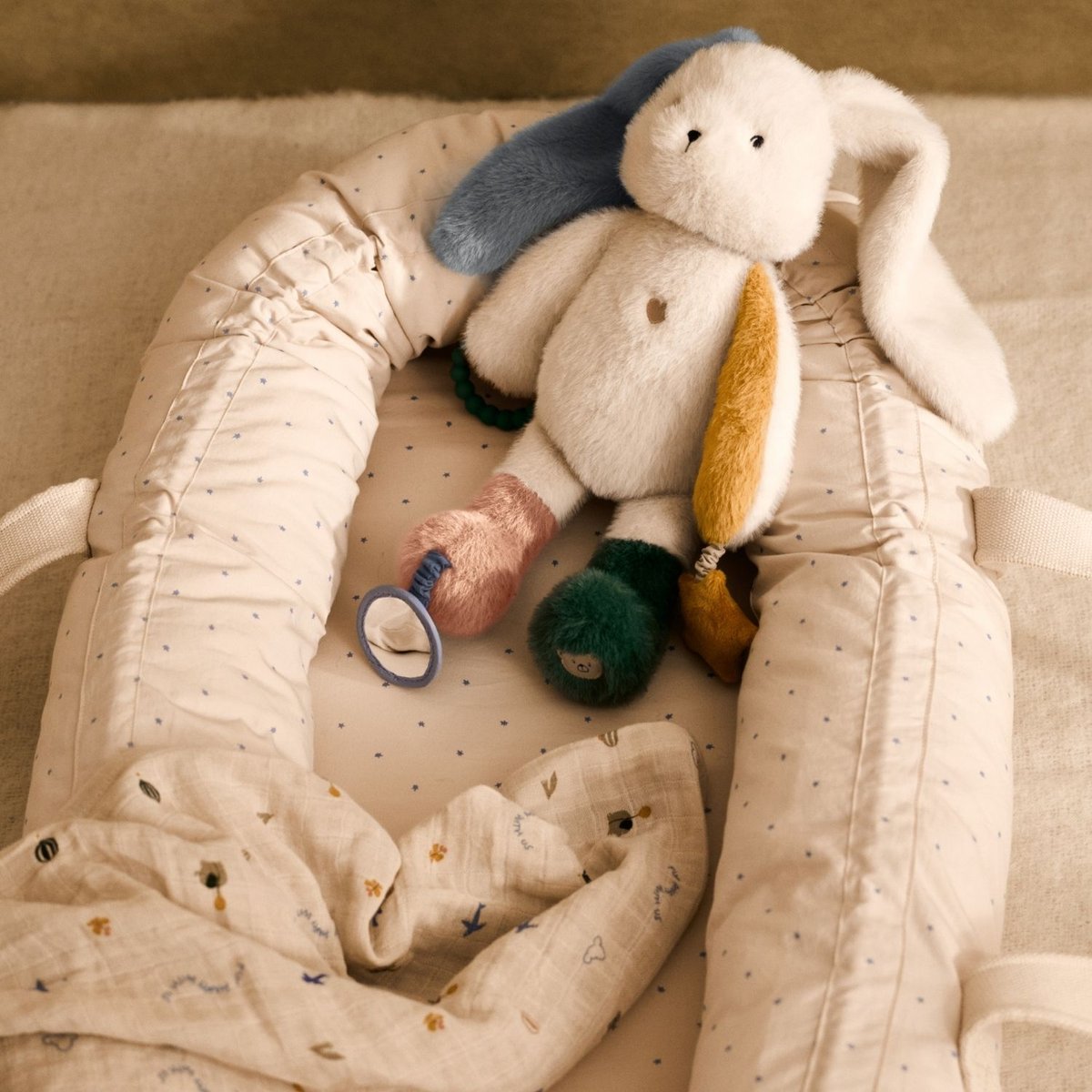 Peluche d'activités Angelina blanc, jaune, vert, LIEWOOD