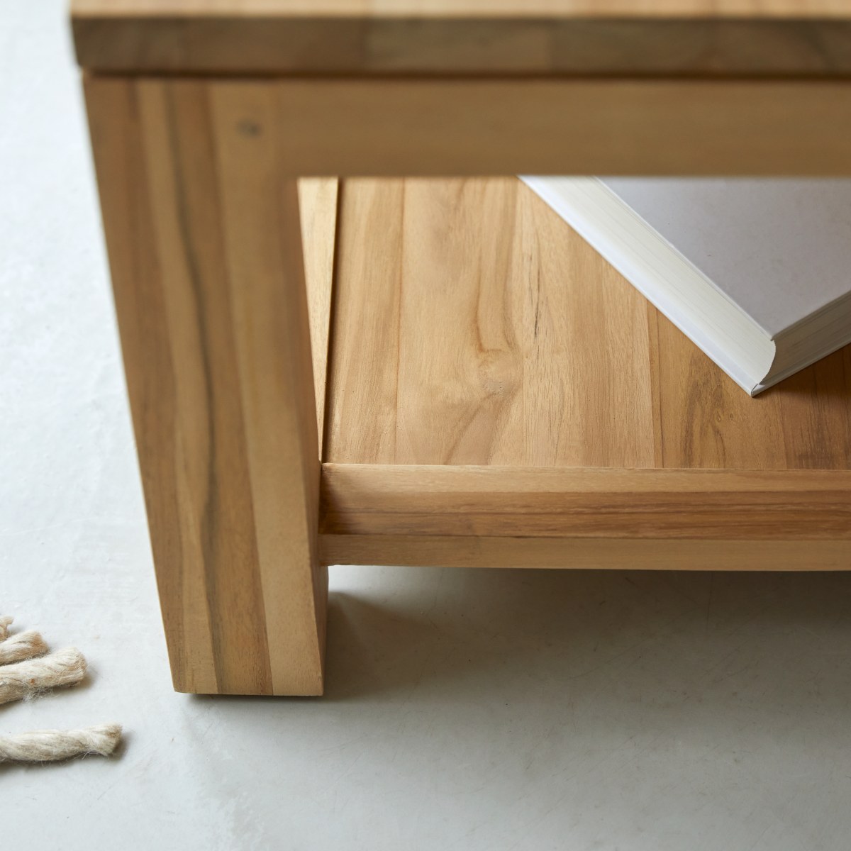 Table basse en Teck massif, EVE naturel, TIKAMOON