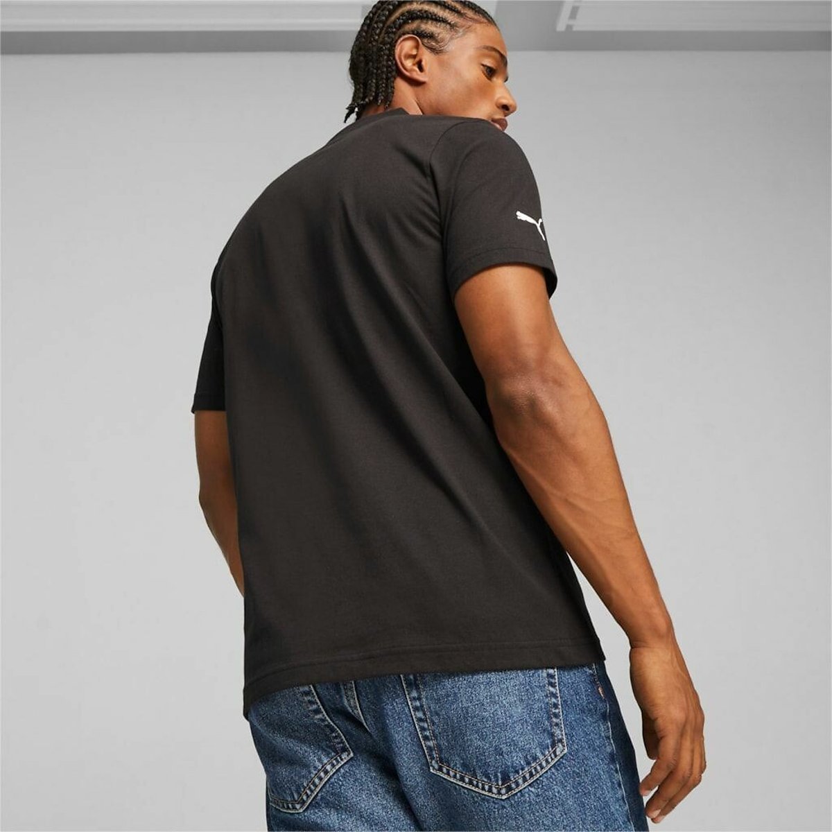 Kurzärmeliges BMW-Poloshirt schwarz, PUMA