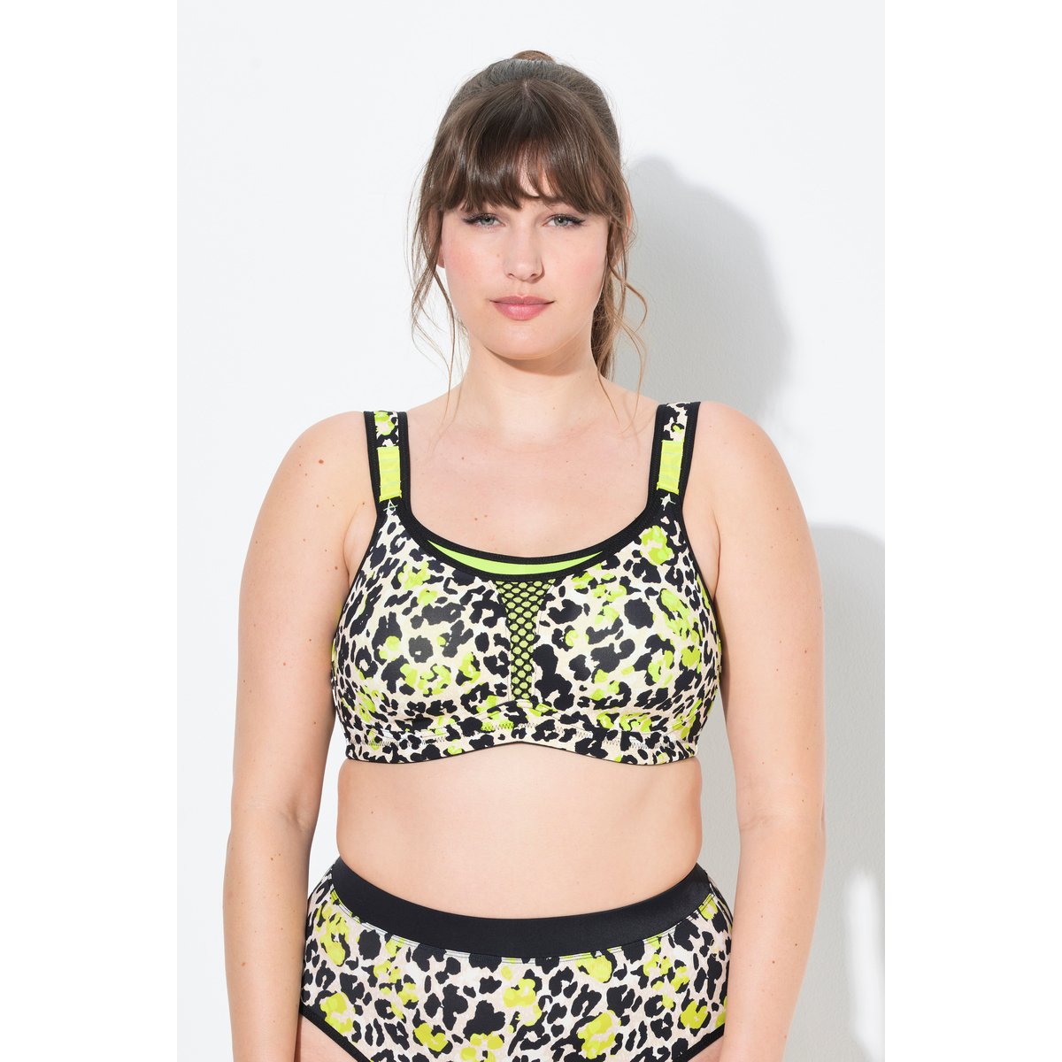 Soutien-gorge de sport, sans armatures citron vert, ULLA POPKEN