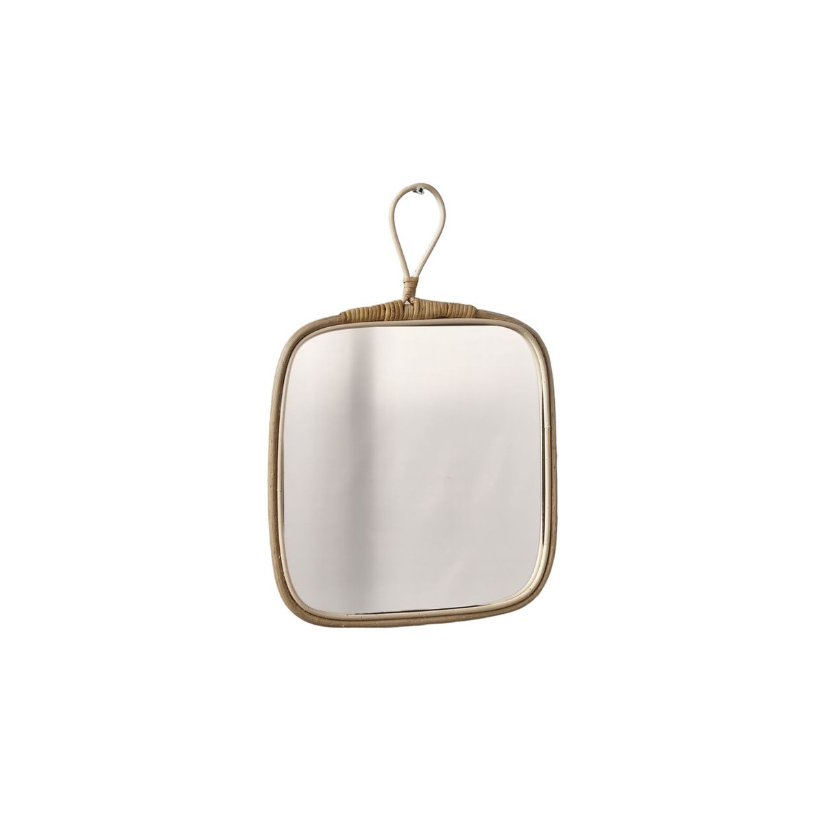 Miroir carré en bois MATISSE beige, FACTORY