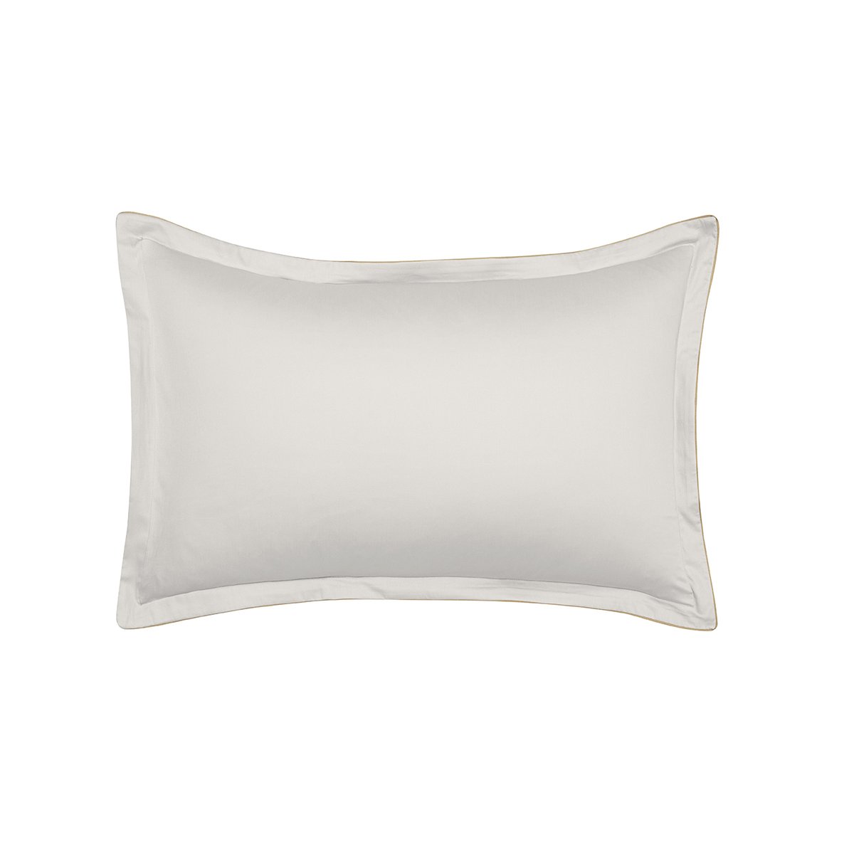 Taie d'oreiller unie en satin de coton bio, NOBEL gris argent, ALEXANDRE TURPAULT